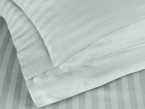 фото КПБ Karven Stripe Satin-SS 013 ментоловый Евро 4 наволочки  артикул N163-SS 013 фото 2