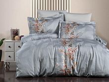 фото кпб karven albert grey евро 4 наволочки из ткани Сатин 