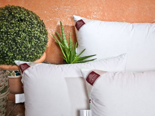 фото подушка упругая 50*68 3d aloe vera grass из ткани Хлопок, наполнитель Гусиный пух и перо, размер 50*70, артикул GR320112