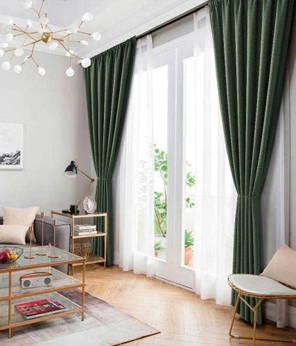 набор штор блэкаут tango nature 150x272 - 2 шт. (n150272-07) из ткани Рогожка в категории  рисунок  фото 4