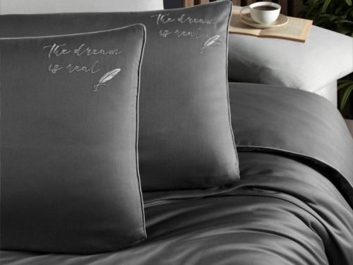фото КПБ Karven Timeless Anthracite Евро 4 наволочки  артикул N044 TIMELESS ANTHRACITE фото 2