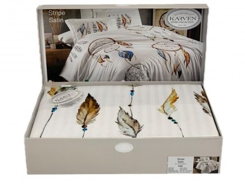 фото КПБ Karven Stripe Satin-SB012 Евро 4 наволочки  артикул N250 -SB012 фото 5