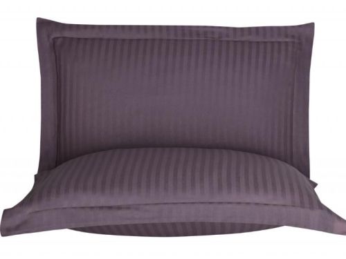 фото КПБ Karven Stripe Satin-SS 011 т.лиловый 1,5 спальное  артикул N162-SS 011 фото 3