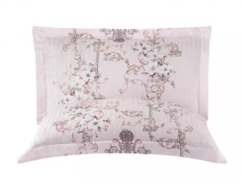 фото КПБ Karven Stripe Satin-SB008 Евро 4 наволочки Цветы артикул N250 -SB008 фото 4