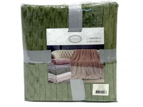 плед karven jacqaurd v3/green 200*220 из ткани Велсофт в категории  рисунок  фото 6