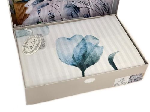 фото КПБ Karven Stripe Satin-SB009 Евро 4 наволочки Цветы артикул N250 -SB009 фото 6