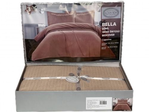 покрывало karven bella kapicino 230*240 из ткани Жаккард в категории С наволочками рисунок  фото 2