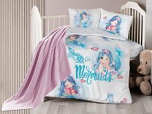 кпб + плед first choice mermaid для новорожденных