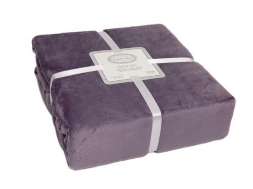 плед karven super soft vigan 200*220 р 942 лиловый из ткани Велсофт в категории  рисунок  фото 2
