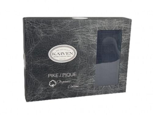 плед karven dantelli waffle pike антрацит 200*220 из ткани Хлопок в категории  рисунок  фото 2