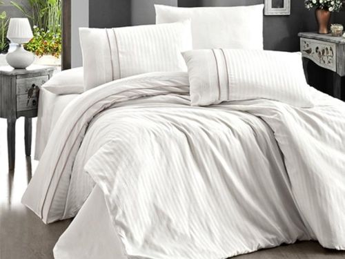 фото КПБ Karven Stripe Style Krem Семейное  артикул N045 STRIPE STYLE CREAM