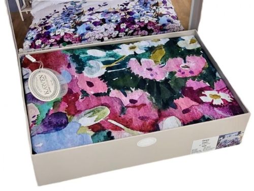 фото КПБ Karven Stripe Satin-SB007 Евро 4 наволочки Цветы артикул N250 -SB007 фото 6