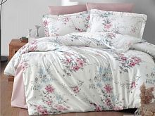 фото кпб karven leena powder евро 4 наволочки из ткани Сатин Цветы