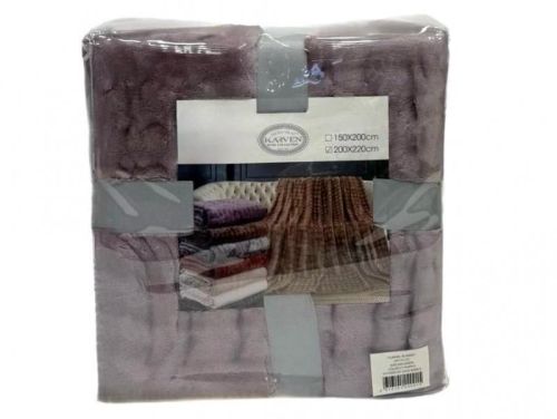 плед karven solid bubble v1/purple 150*200 из ткани Велсофт в категории  рисунок  фото 5