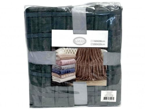 плед karven cutting v7/dark grey 150*200 из ткани Велсофт в категории  рисунок  фото 5