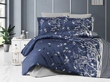 фото кпб karven living navy blue семейное из ткани Сатин 