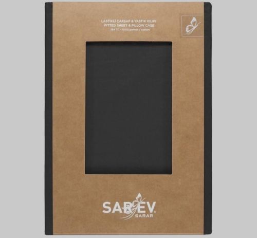 простыня sarev на резинке+2 наволочки 180*200+40см v13/antrasit из ткани Поплин в категории  рисунок  фото 3