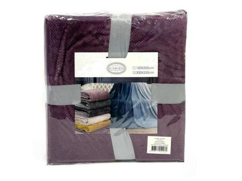 плед karven print jacqaurd v6/purple 200*220 из ткани Велсофт в категории  рисунок  фото 5