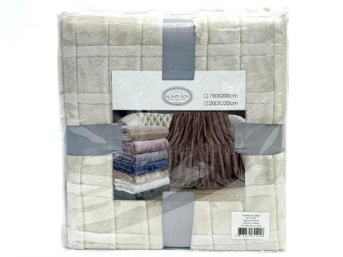 плед karven cutting v5/beige 200*220 из ткани Велсофт в категории  рисунок  фото 5