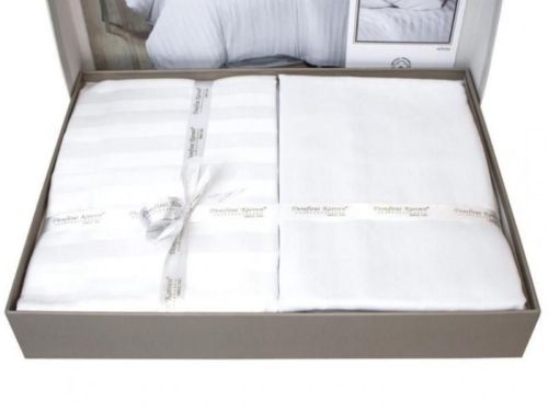 фото КПБ Karven Broad line white семейное  артикул N026 BROAD LINE WHITE фото 2