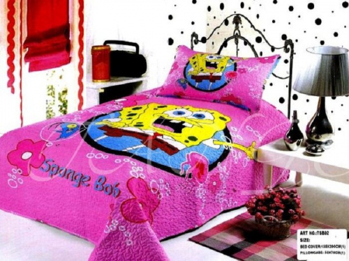 покрывало танго sponge bob cb11 2013-24 из ткани Сатин в категории С наволочками рисунок 