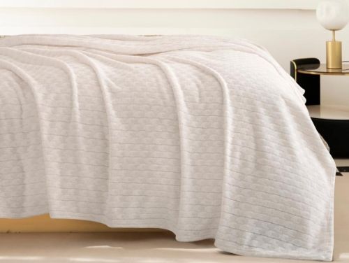 плед karven jacqaurd v4/cream 150*200 из ткани Велсофт в категории  рисунок  фото 2