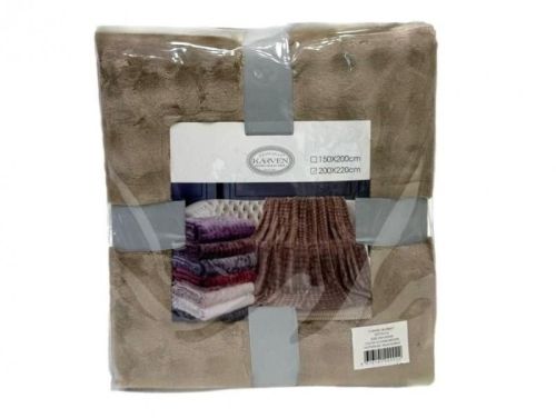плед karven solid bubble v2/dark brown 200*220 из ткани Велсофт в категории  рисунок  фото 6