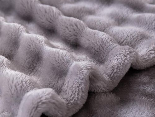 плед karven solid bubble v3/grey 150*200 из ткани Велсофт в категории  рисунок  фото 3