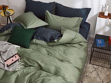 фото кпб tango tpig3-1190 евро 2 наволочки 50*70 из ткани Сатин Клетка/Квадрат