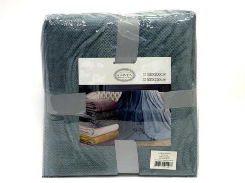 плед karven print jacqaurd v7/blue 150*200 из ткани Велсофт в категории  рисунок  фото 5