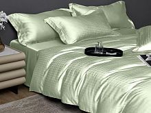 фото кпб primavelle tencel жаккард (простыня на резинке) marsel семейное из ткани Тенсел 