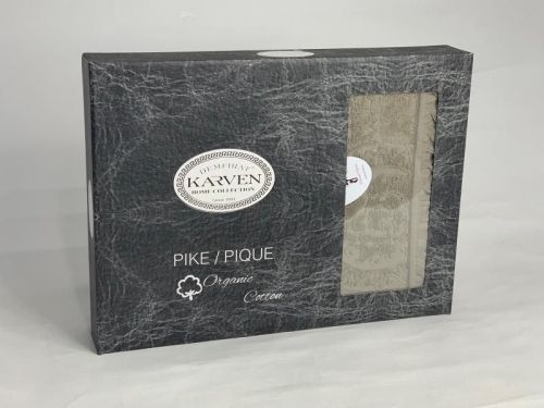 плед karven hitit pike св.зеленый 200*220 из ткани Хлопок в категории  рисунок  фото 3