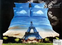 фото кпб tango tour eiffel ts04-203 евро 4 наволочки из ткани Сатин Города - Страны