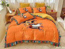 фото кпб tango delux-satin tis07-224 евро из ткани Мако-сатин Лошади